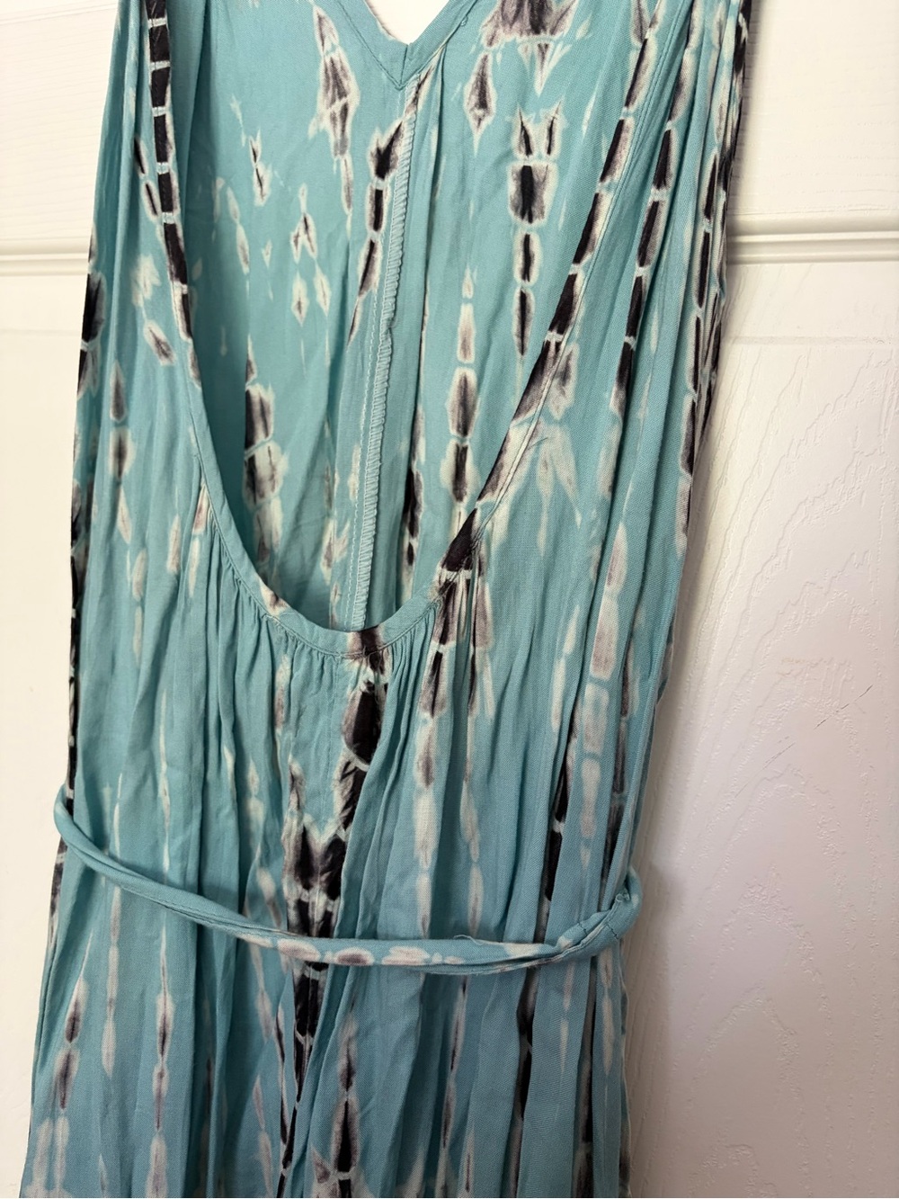 Women’s V-Neck Maxi Dress Tie-Dyed - Picture 7 of 13